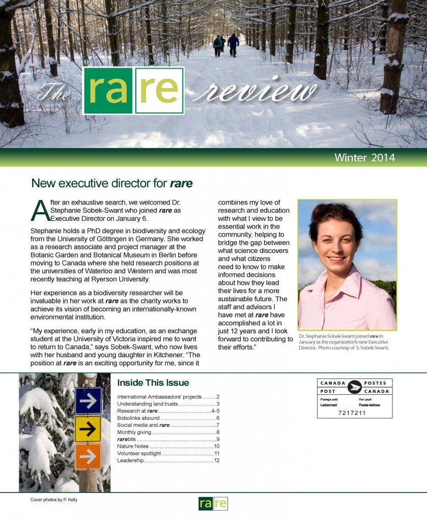 The rare Review_Winter 2013_front page
