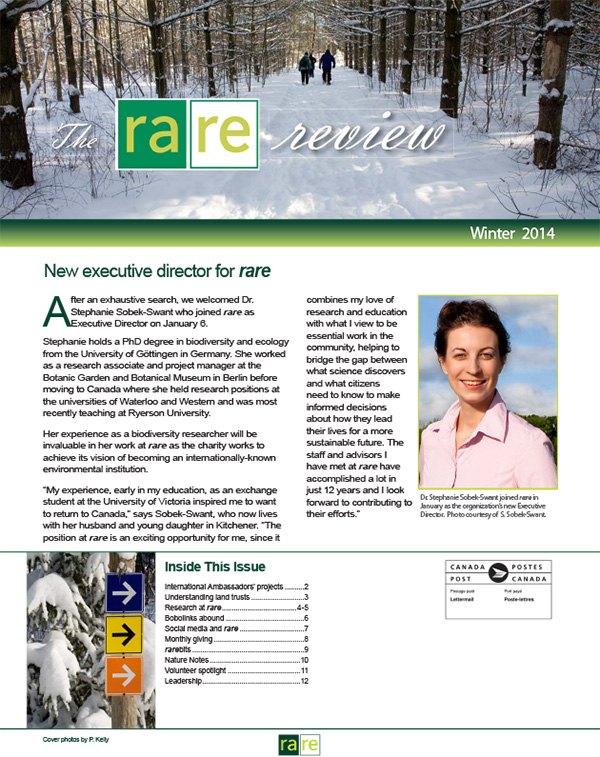 The rare Review, Winter 2014