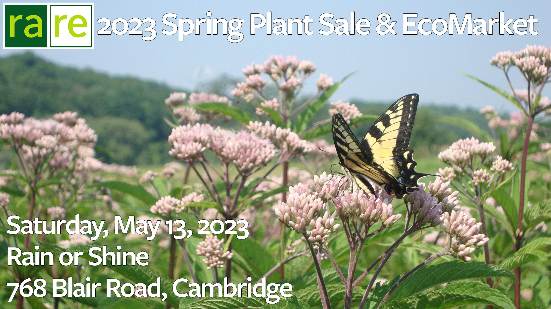 Spring Plant Sale and EcoMarket, taking place Saturday, May 13, rain or shine!